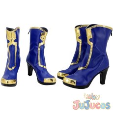 画像1: Vtuber　白雪巴　FANTASIA　コスプレ靴　バーチャルYouTuber　コスプレブーツ　JUJUcosplay (1)