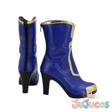 画像4: Vtuber　白雪巴　FANTASIA　コスプレ靴　バーチャルYouTuber　コスプレブーツ　JUJUcosplay (4)