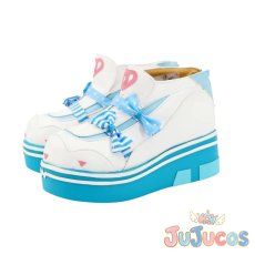 画像3: VTuber　夏色まつり　サブカルジャージ衣装　コスプレ靴　バーチャルYouTuber　コスプレブーツ　JUJUcosplay (3)