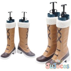 画像1: 志摩リン　コスプレ靴　ゆるキャン△　コスプレブーツ　JUJUcosplay (1)