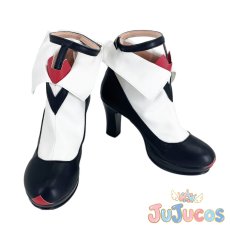画像2: 狐ヶ咲甘色　メイド　コスプレ靴　#コンパス 戦闘摂理解析システム　コスプレブーツ　JUJUcosplay (2)