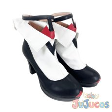 画像3: 狐ヶ咲甘色　メイド　コスプレ靴　#コンパス 戦闘摂理解析システム　コスプレブーツ　JUJUcosplay (3)