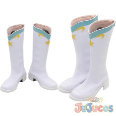 画像1: 星空凛　コスプレ靴　ラブライブ! School idol project　コスプレブーツ　JUJUcosplay (1)