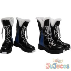 画像1: 玖夜　雪の夜のぬくもり　コスプレ靴　NU: カーニバル　コスプレブーツ　JUJUcosplay (1)
