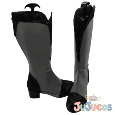 画像4: 朝比奈まふゆ　ダークシック・ドレス　優しいおまじない　コスプレ靴　プロジェクトセカイ カラフルステージ！ feat. 初音ミク　コスプレブーツ　JUJUcosplay (4)