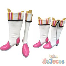 画像1: 真中らぁら　ハッピーエンブレムチェリー　コスプレ靴　プリパラ　コスプレブーツ　JUJUcosplay (1)