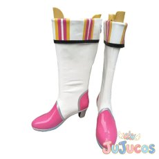 画像2: 真中らぁら　ハッピーエンブレムチェリー　コスプレ靴　プリパラ　コスプレブーツ　JUJUcosplay (2)