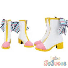 画像1: 真中らぁら　Let's Go! IDOL LAND!!　コスプレ靴　プリパラ　コスプレブーツ　JUJUcosplay (1)