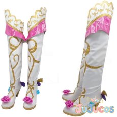 画像1: 真中らぁら　ドリームパレードプリンセスドレス　コスプレ靴　プリパラ　コスプレブーツ　JUJUcosplay (1)