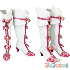 画像1: 真中らぁら　コスプレ靴　プリパラ　コスプレブーツ　JUJUcosplay (1)