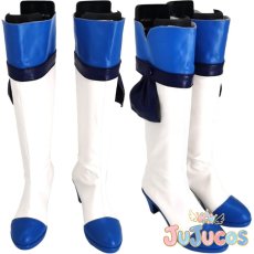 画像1: 青木れいか(キュアビューティ)　変身後　コスプレ靴　ハピネスチャージプリキュア!　コスプレブーツ　JUJUcosplay (1)