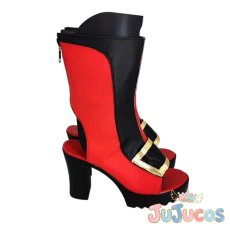 画像4: FGO　長尾景虎　コスプレ靴　Fate/Grand Order　コスプレブーツ　JUJUcosplay (4)