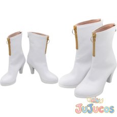 画像1: 小豆沢こはね　5th Anniversary 感謝祭　コスプレ靴　プロジェクトセカイ カラフルステージ！ feat. 初音ミク　コスプレブーツ　JUJUcosplay (1)