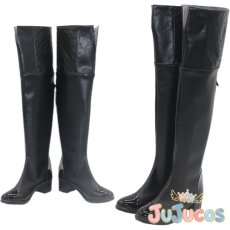 画像1: 女主人公(回折)　コスプレ靴　鳴潮(Wuthering Waves)　コスプレブーツ　JUJUcosplay (1)