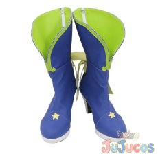 画像2: 恋夢（レム）　コスプレ靴　Re:ゼロから始める魔法娘生活　コスプレブーツ　JUJUcosplay (2)