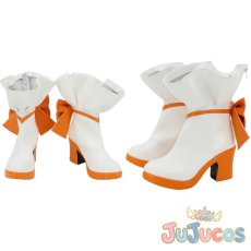 画像1: Liella!　澁谷かのん　?花綺夢　コスプレ靴　ラブライブ！スーパースター!!　コスプレブーツ　JUJUcosplay (1)