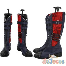 画像1: メノウ　コスプレ靴　ブラックスター　コスプレブーツ　JUJUcosplay (1)