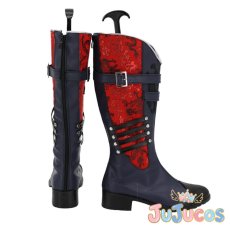 画像4: メノウ　コスプレ靴　ブラックスター　コスプレブーツ　JUJUcosplay (4)