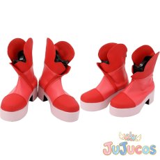 画像1: 夏木りん(キュアルージュ)　キュアルージュ　コスプレ靴　Yes!プリキュア5　コスプレブーツ　JUJUcosplay (1)