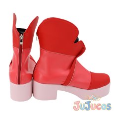 画像4: 夏木りん(キュアルージュ)　キュアルージュ　コスプレ靴　Yes!プリキュア5　コスプレブーツ　JUJUcosplay (4)