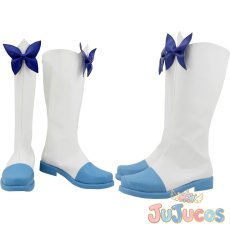 画像1: 石神真衣　コスプレ靴　憑依変身エクストラソウルズ　コスプレブーツ　JUJUcosplay (1)