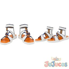 画像1: うずまきナルト　コスプレ靴　NARUTO-ナルト-　コスプレブーツ　JUJUcosplay (1)