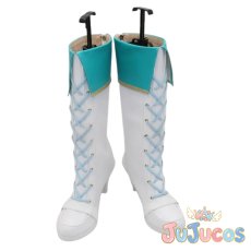 画像2: 日野森雫　5th Anniversary 感謝祭　コスプレ靴　プロジェクトセカイ カラフルステージ！ feat. 初音ミク　コスプレブーツ　JUJUcosplay (2)