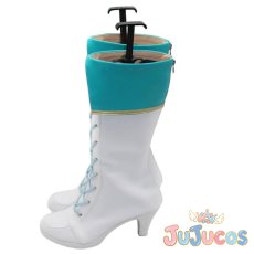 画像4: 日野森雫　5th Anniversary 感謝祭　コスプレ靴　プロジェクトセカイ カラフルステージ！ feat. 初音ミク　コスプレブーツ　JUJUcosplay (4)