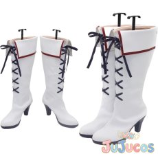 画像1: フレア／フレイア　コスプレ靴　回復術士のやり直し　コスプレブーツ　JUJUcosplay (1)