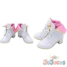 画像1: 桃井愛莉　5th Anniversary 感謝祭　コスプレ靴　プロジェクトセカイ カラフルステージ！ feat. 初音ミク　コスプレブーツ　JUJUcosplay (1)