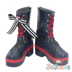 画像2: Vtuber　百鬼あやめ　6th fes. Color Rise Harmony　コスプレ靴　バーチャルYouTuber　コスプレブーツ　JUJUcosplay (2)