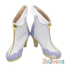 画像2: VTuber　藍沢エマ　天使　コスプレ靴　バーチャルYouTuber　コスプレブーツ　JUJUcosplay (2)