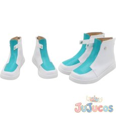 画像1: VTuber　叶　かなえ　パーカー×オーバーオール　コスプレ靴　バーチャルYouTuber　コスプレブーツ　JUJUcosplay (1)