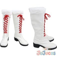 画像1: 天王寺璃奈　キャロルの響く聖なる夜　コスプレ靴　ラブライブ！虹ヶ咲学園スクールアイドル同好会　コスプレブーツ　JUJUcosplay (1)