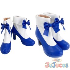 画像1: VTuber　立伝都々　夏服　コスプレ靴　バーチャルYouTuber　コスプレブーツ　JUJUcosplay (1)
