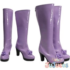 画像1: 薔薇水晶　コスプレ靴　ローゼンメイデン　コスプレブーツ　JUJUcosplay (1)