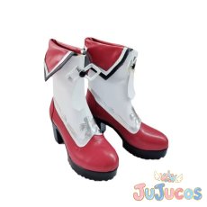 画像3: げんしん　胡桃　フータオ　残雪に咲く紅　コスプレ靴　原神　コスプレブーツ　JUJUcosplay (3)