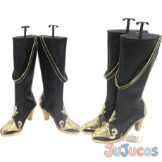 画像1: ルシア・誓焔　コスプレ靴　パニシング：グレイレイヴン　コスプレブーツ　JUJUcosplay (1)