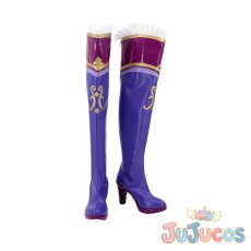 画像2: 白樺リサ　ラベンダーパレード　コスプレ靴　アイカツ！　コスプレブーツ　JUJUcosplay (2)