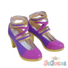 画像4: 紫吹蘭　ロイヤルバタフライ　コスプレ靴　アイカツ！　コスプレブーツ　JUJUcosplay (4)