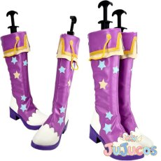 画像1: 紫吹蘭　パープルトルテ　コスプレ靴　アイカツ！　コスプレブーツ　JUJUcosplay (1)