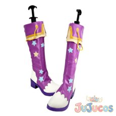 画像2: 紫吹蘭　パープルトルテ　コスプレ靴　アイカツ！　コスプレブーツ　JUJUcosplay (2)