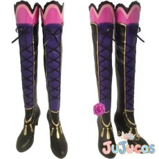 画像1: 紫吹蘭　アゲハの招待　コスプレ靴　アイカツ！　コスプレブーツ　JUJUcosplay (1)