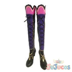 画像2: 紫吹蘭　アゲハの招待　コスプレ靴　アイカツ！　コスプレブーツ　JUJUcosplay (2)