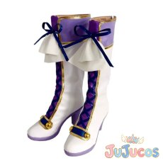 画像4: 氷上スミレ　ブルーパレード　コスプレ靴　アイカツ！　コスプレブーツ　JUJUcosplay (4)