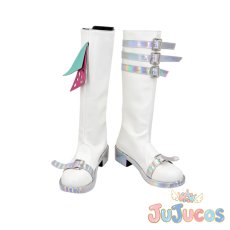 画像2: 真実夜チィ　GIRA GIRA STAR　コスプレ靴　ひみつのアイプリ　コスプレブーツ　JUJUcosplay (2)