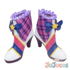 画像2: 藤原みやび　バイオレットパレードコーデ　コスプレ靴　アイカツ!　コスプレブーツ　JUJUcosplay (2)