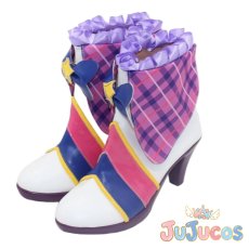画像3: 藤原みやび　バイオレットパレードコーデ　コスプレ靴　アイカツ!　コスプレブーツ　JUJUcosplay (3)