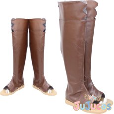 画像1: ライザ　コスプレ靴　ライザのアトリエ〜常闇の女王と秘密の隠れ家〜　コスプレブーツ　JUJUcosplay (1)