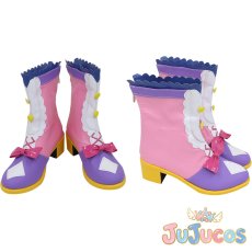 画像1: 姫石らき　コスプレ靴　アイカツオンパレード!　コスプレブーツ　JUJUcosplay (1)